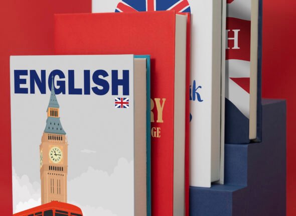 english-books-with-red-background